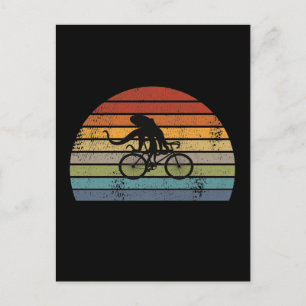 Octopus - Octopus Riding Bicycle Briefkaart