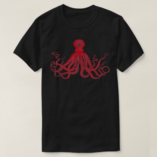 Octopus Octopus Tentacles Zee Creatinine Na T-shirt (Design voorkant)