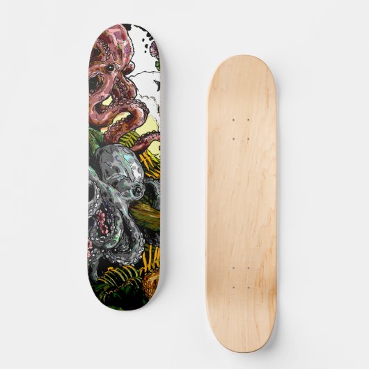 octopus oerwoud persoonlijk skateboard (Voorkant)