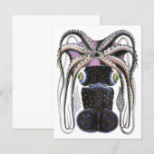 Octopus of Reuzenpijlinktvis, Dier uit de oude mar (Voorkant / Achterkant)