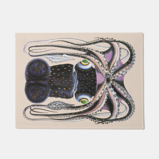 Octopus of Reuzenpijlinktvis, Dier uit de Oude Wer Deurmat (Voorkant)