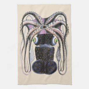 Octopus of Reuzenpijlinktvis, Dier uit de Oude Wer Theedoek