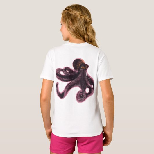 Octopus on Bear T-shirt (Achterkant volledig)
