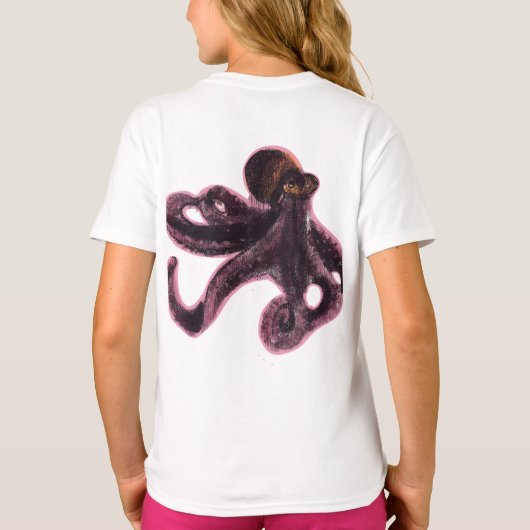 Octopus on Bear T-shirt (Achterkant)