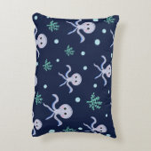 Octopus onder de zee kinderpatroon accent kussen (Achterkant (Verticaal))