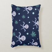 Octopus onder de zee kinderpatroon accent kussen (Voorkant(Verticaal))