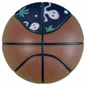 Octopus onder de zee kinderpatroon basketbal (Rechts)