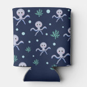 Octopus onder de zee kinderpatroon blikjeskoeler (Achterkant)