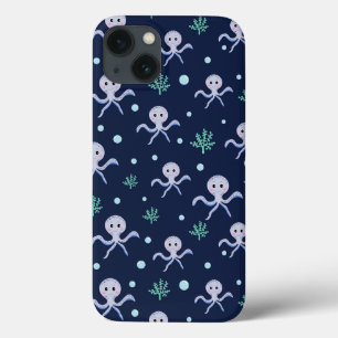 Octopus onder de zee kinderpatroon Case-Mate iPhone case