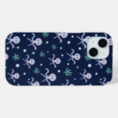 Octopus onder de zee kinderpatroon Case-Mate iPhone case (Achterkant (horizontaal))