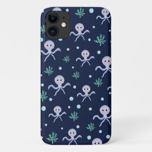 Octopus onder de zee kinderpatroon Case-Mate iPhone case
