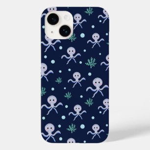Octopus onder de zee kinderpatroon Case-Mate iPhone 14 hoesje