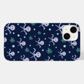 Octopus onder de zee kinderpatroon Case-Mate iPhone case (Achterkant (horizontaal))