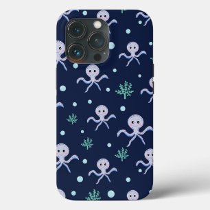 Octopus onder de zee kinderpatroon Case-Mate iPhone case