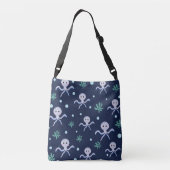 Octopus onder de zee kinderpatroon crossbody tas (Achterkant)