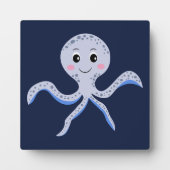 Octopus onder de zee kinderpatroon fotoplaat (Voorkant)