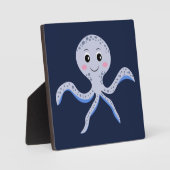 Octopus onder de zee kinderpatroon fotoplaat (Voorkant)
