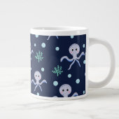 Octopus onder de zee kinderpatroon grote koffiekop (Rechts)