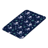 Octopus onder de zee kinderpatroon magneet (Linkerzijde)