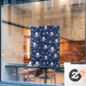 Octopus onder de zee kinderpatroon raamsticker (Cafe Raam)