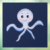 Octopus onder de zee kinderpatroon raamsticker (Vel 3)