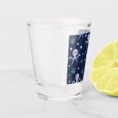 Octopus onder de zee kinderpatroon shot glas (Links)