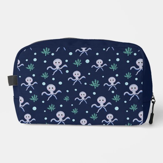 Octopus onder de zee kinderpatroon toilettasje (Voorkant)