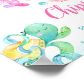 Octopus onder het Zee baarmoederdag Poster (Hoek)