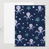 Octopus onder het zee kinder patroon (Voorkant / Achterkant)