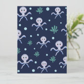 Octopus onder het zee kinder patroon (Staand voorkant)