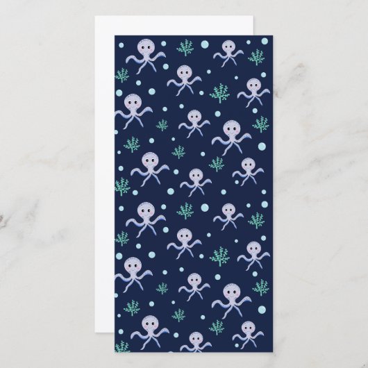 Octopus onder het zee kinder patroon (Voorkant / Achterkant)