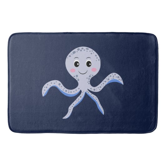 Octopus onder het zee kinder patroon badmat (Voorkant)