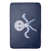 Octopus onder het zee kinder patroon badmat (Voorkant Verticaal)