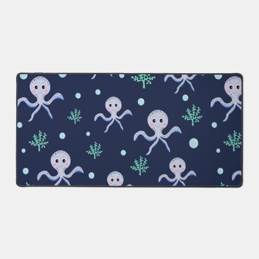 Octopus onder het zee kinder patroon bureaumat (Voorkant)