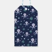 Octopus onder het zee kinder patroon cadeaulabel (Voorkant)
