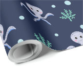 Octopus onder het zee kinder patroon cadeaupapier (Rol Hoek)