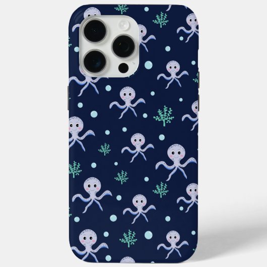 Octopus onder het zee kinder patroon Case-Mate iPhone case (Achterkant)