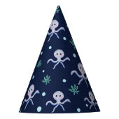 Octopus onder het zee kinder patroon feesthoedjes (Voorkant)