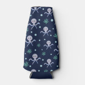 Octopus onder het zee kinder patroon flesjeskoeler (Voorkant)