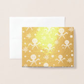 Octopus onder het zee kinder patroon folie kaarten (Voorkant met envelop)