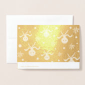 Octopus onder het zee kinder patroon folie kaarten (Met envelop)