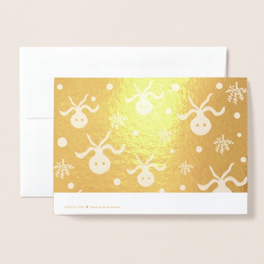 Octopus onder het zee kinder patroon folie kaarten (Met envelop)