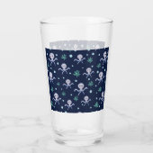 Octopus onder het zee kinder patroon glas (Achterkant)