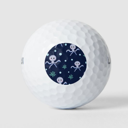 Octopus onder het zee kinder patroon golfballen (Voorkant)