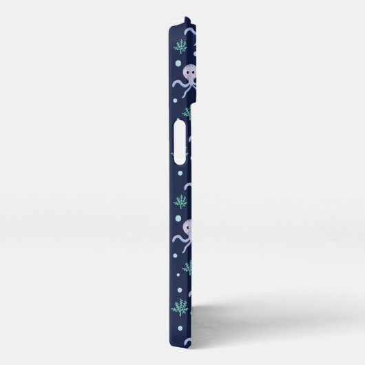 Octopus onder het zee kinder patroon iPhone hoesje (Rechterkant)