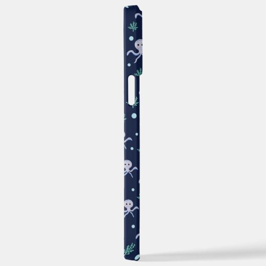 Octopus onder het zee kinder patroon iPhone hoesje (Rechterkant)