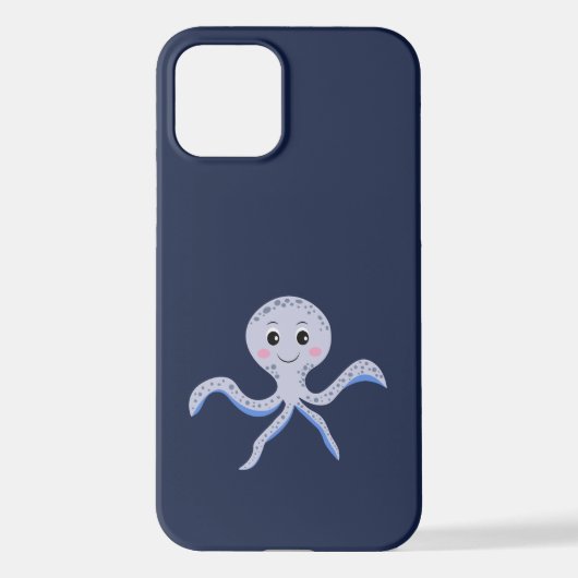 Octopus onder het zee kinder patroon iPhone hoesje (Achterkant)