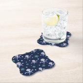 Octopus onder het zee kinder patroon kartonnen onderzetters (Insitu)