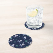 Octopus onder het zee kinder patroon kartonnen onderzetters (Insitu)