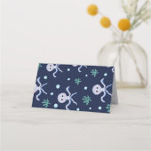 Octopus onder het zee kinder patroon klantenkaartje (Achterkant)